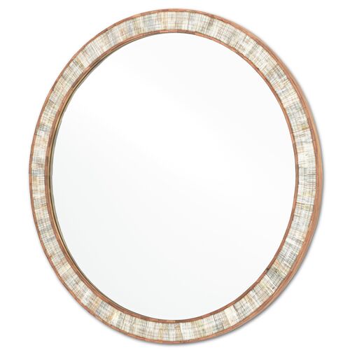 Hyson Round Mirror, Natural 2 Hyson Round Mirror, Natural