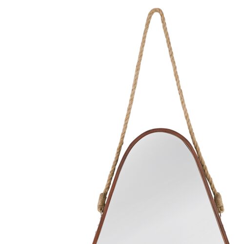 Ludlow Wall Mirror, Walnut/Rope 4 Ludlow Wall Mirror, Walnut/Rope