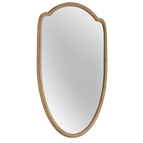 Toby Wall Mirror, Brass 3 Toby Wall Mirror, Brass