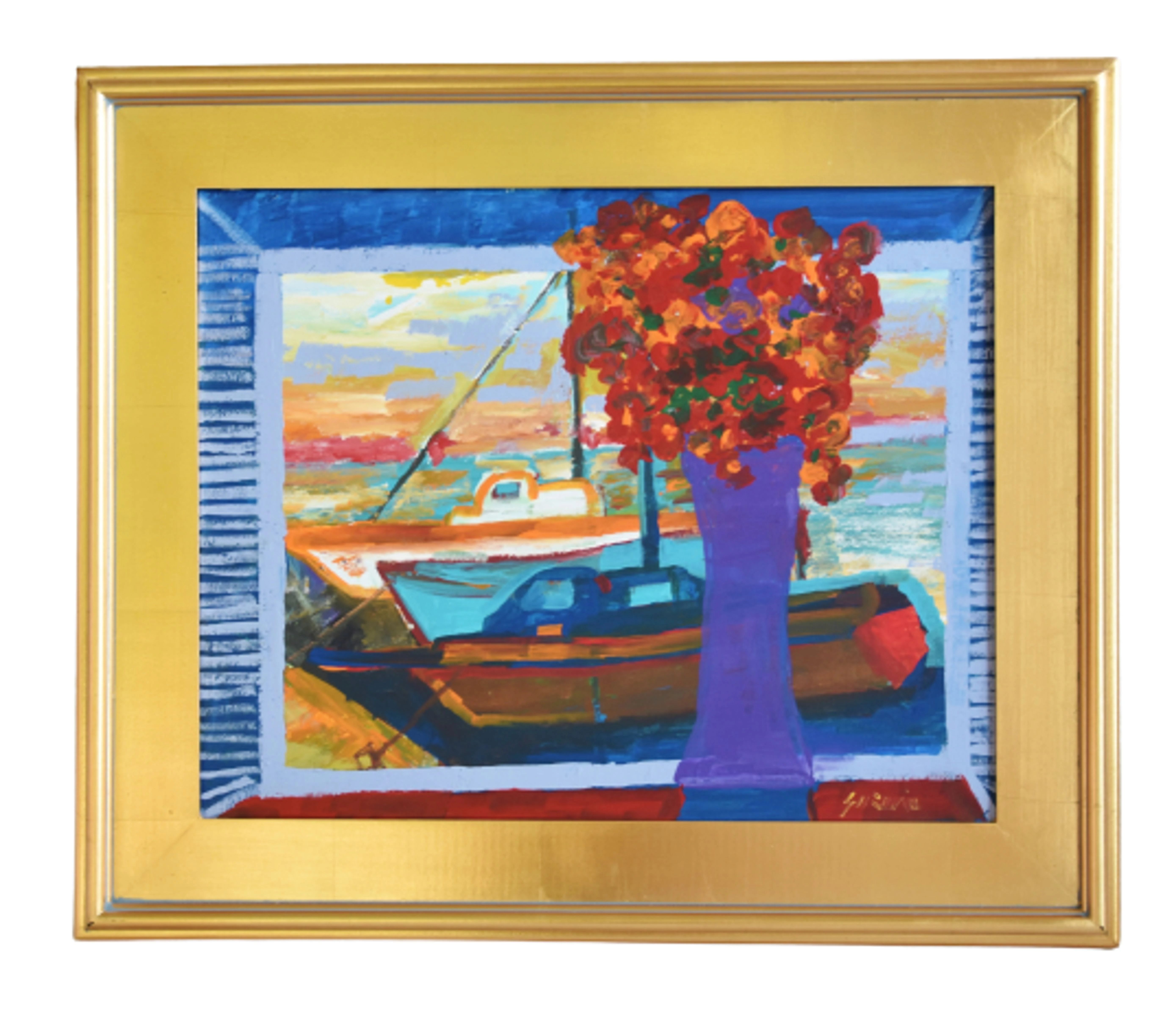 Juan Guzman Nautical & Floral Painting 1 Juan Guzman Nautical & Floral Painting