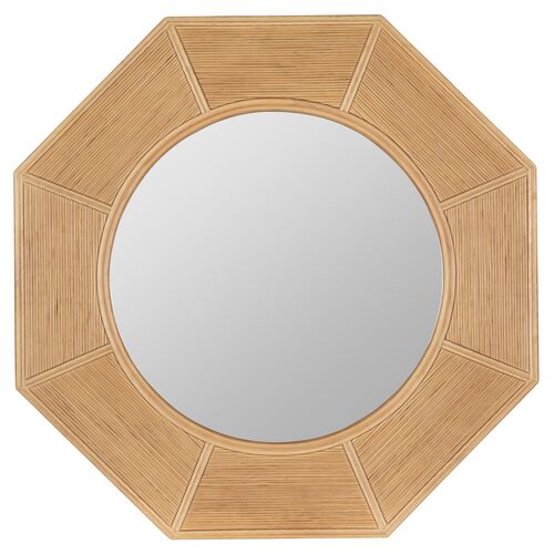 Kira Octagonal Wall Mirror, Natural 1 Kira Octagonal Wall Mirror, Natural