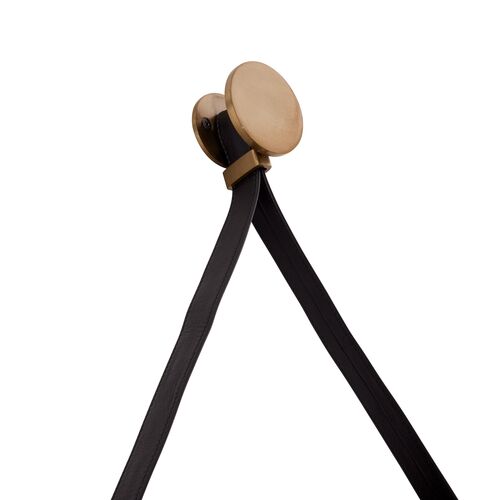 Norissa Iron Wall Mirror, Gold 2 Norissa Iron Wall Mirror, Gold