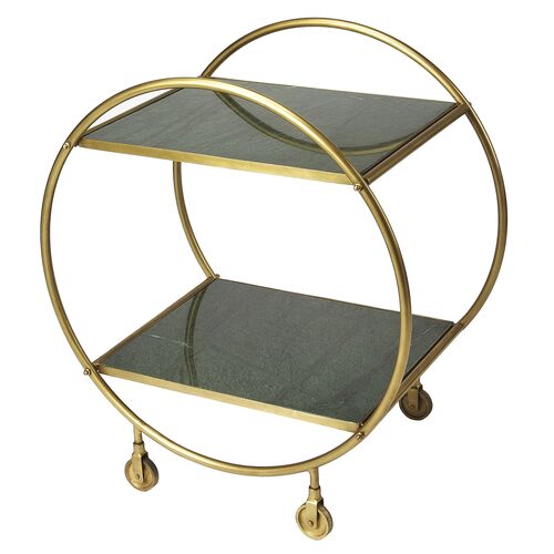 Declan Circular Bar Cart 1 Declan Circular Bar Cart