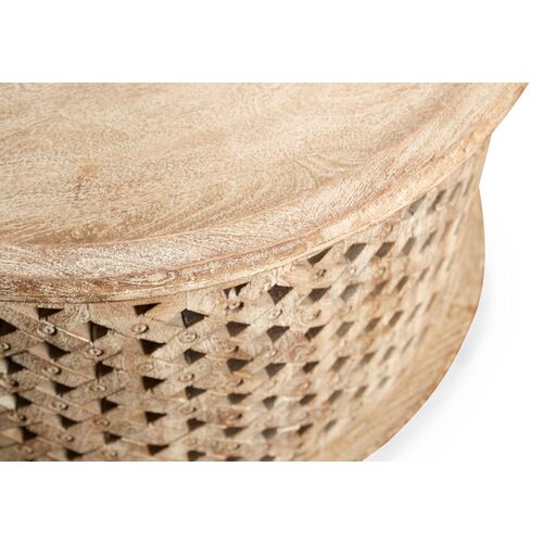 Ethan Round Coffee Table, Weathered Sand 2 Ethan Round Coffee Table, Weathered Sand