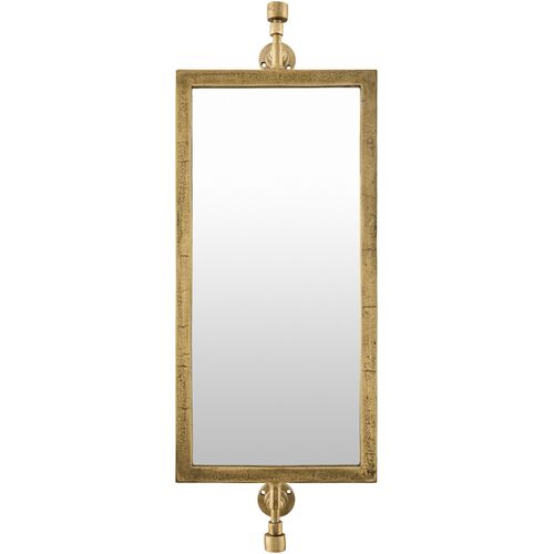 Zivan Rectangle Wall Mirror, Gold 1 Zivan Rectangle Wall Mirror, Gold