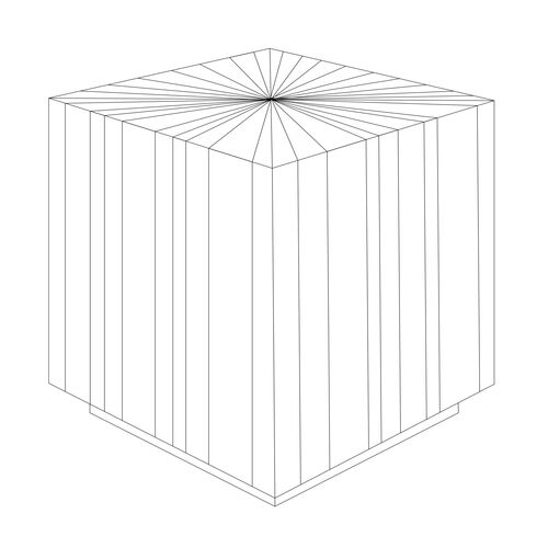 Sun End Table, Natural 6 Sun End Table, Natural