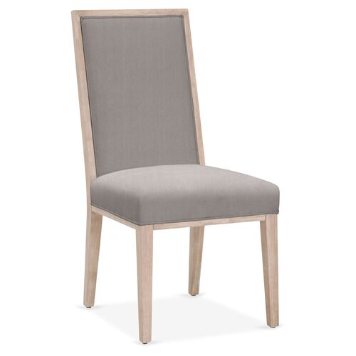S/2 Performance Armel Side Chairs, Slate 2 S/2 Performance Armel Side Chairs, Slate