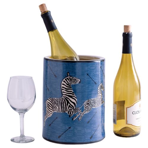 Zebra Scalamandre Ice Bucket 2 Zebra Scalamandre Ice Bucket