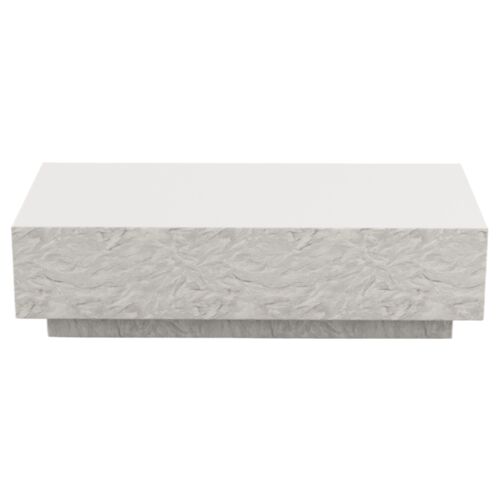 Caedric Indoor/Outdoor Reactangle Coffee Table, Stone 1 Caedric Indoor/Outdoor Reactangle Coffee Table, Stone