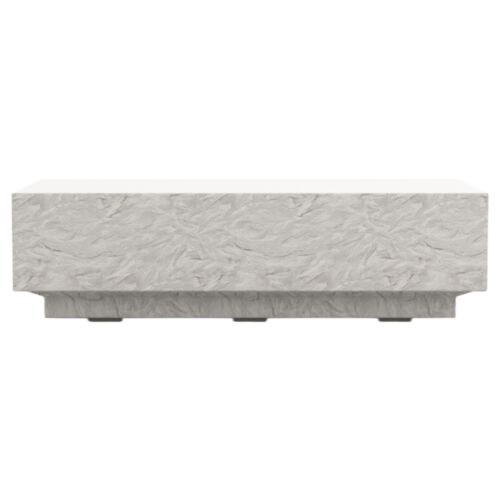 Caedric Indoor/Outdoor Reactangle Coffee Table, Stone 3 Caedric Indoor/Outdoor Reactangle Coffee Table, Stone