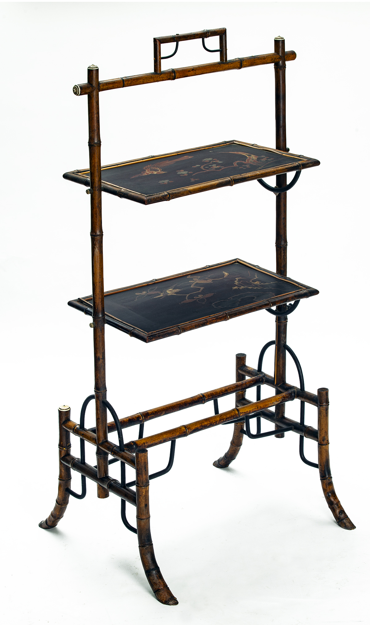 Asian Two Tier Tray Stand 2 Asian Two Tier Tray Stand