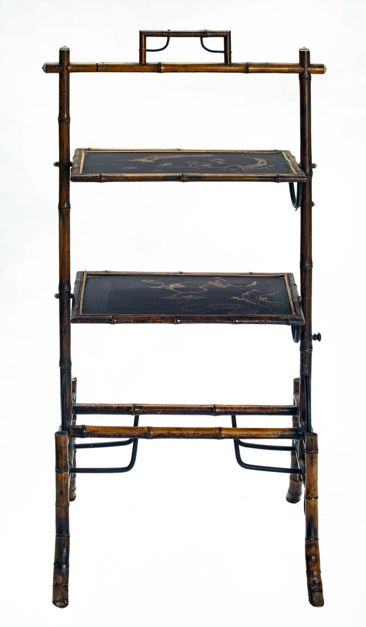 Asian Two Tier Tray Stand 3 Asian Two Tier Tray Stand