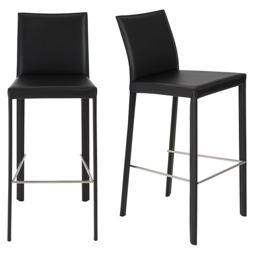 S/2 Callen Barstools, Black 1 S/2 Callen Barstools, Black