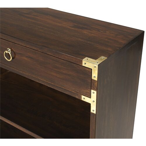 Kering Bookcase, Dark Brown/Gold 4 Kering Bookcase, Dark Brown/Gold