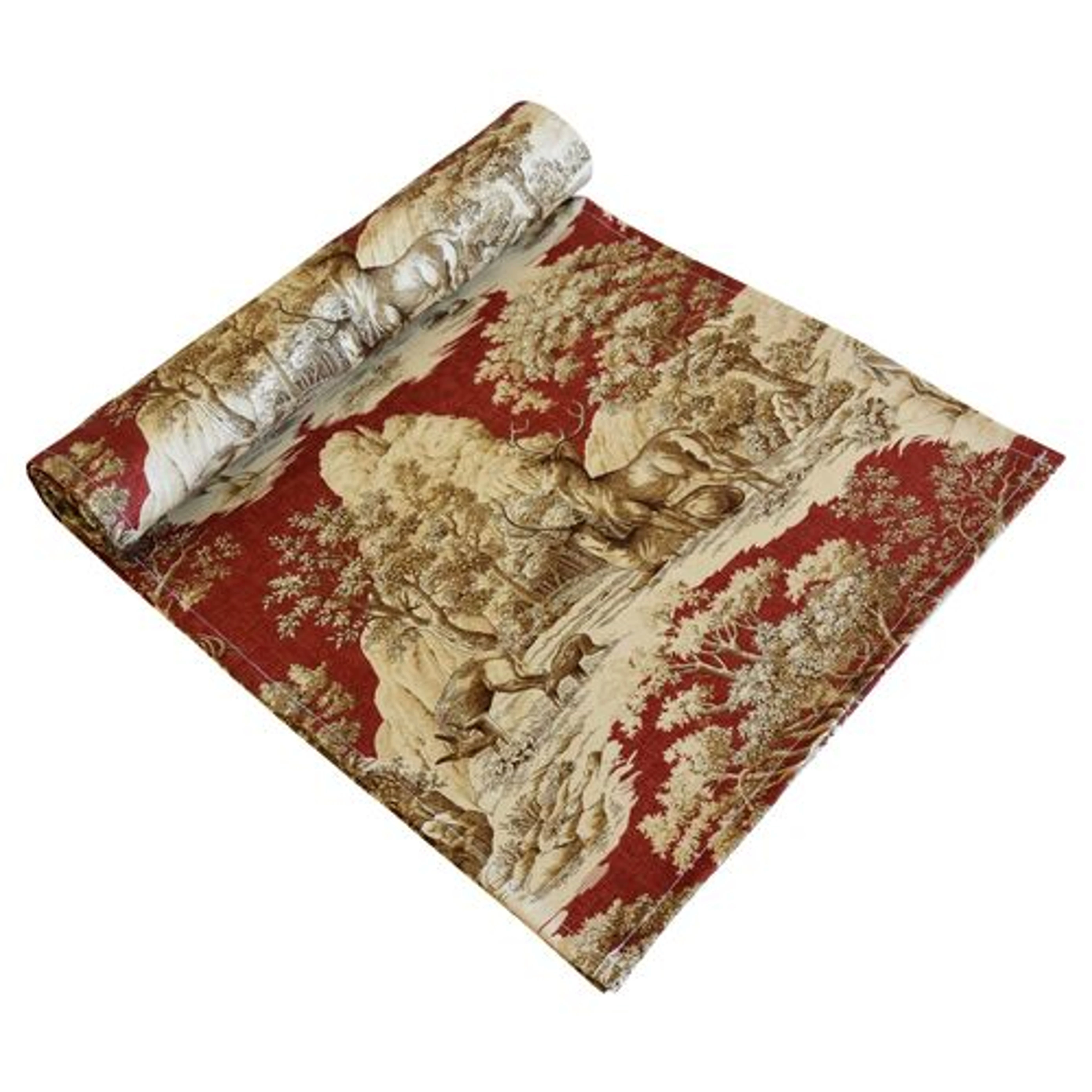 Woodland Nature Deer Toile Table Runner