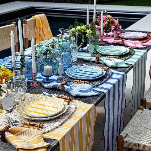 Cabana Stripe Table Runner, 18" x 90" 2 Cabana Stripe Table Runner, 18" x 90"