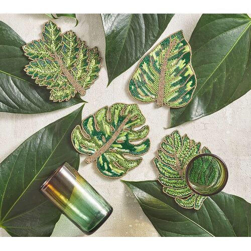 S/4 Laurel Drink Coasters 3 S/4 Laurel Drink Coasters