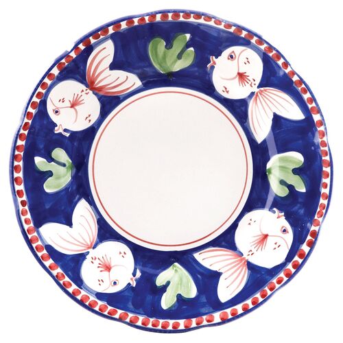 Pesce Dinner Plate, White 1 Pesce Dinner Plate, White