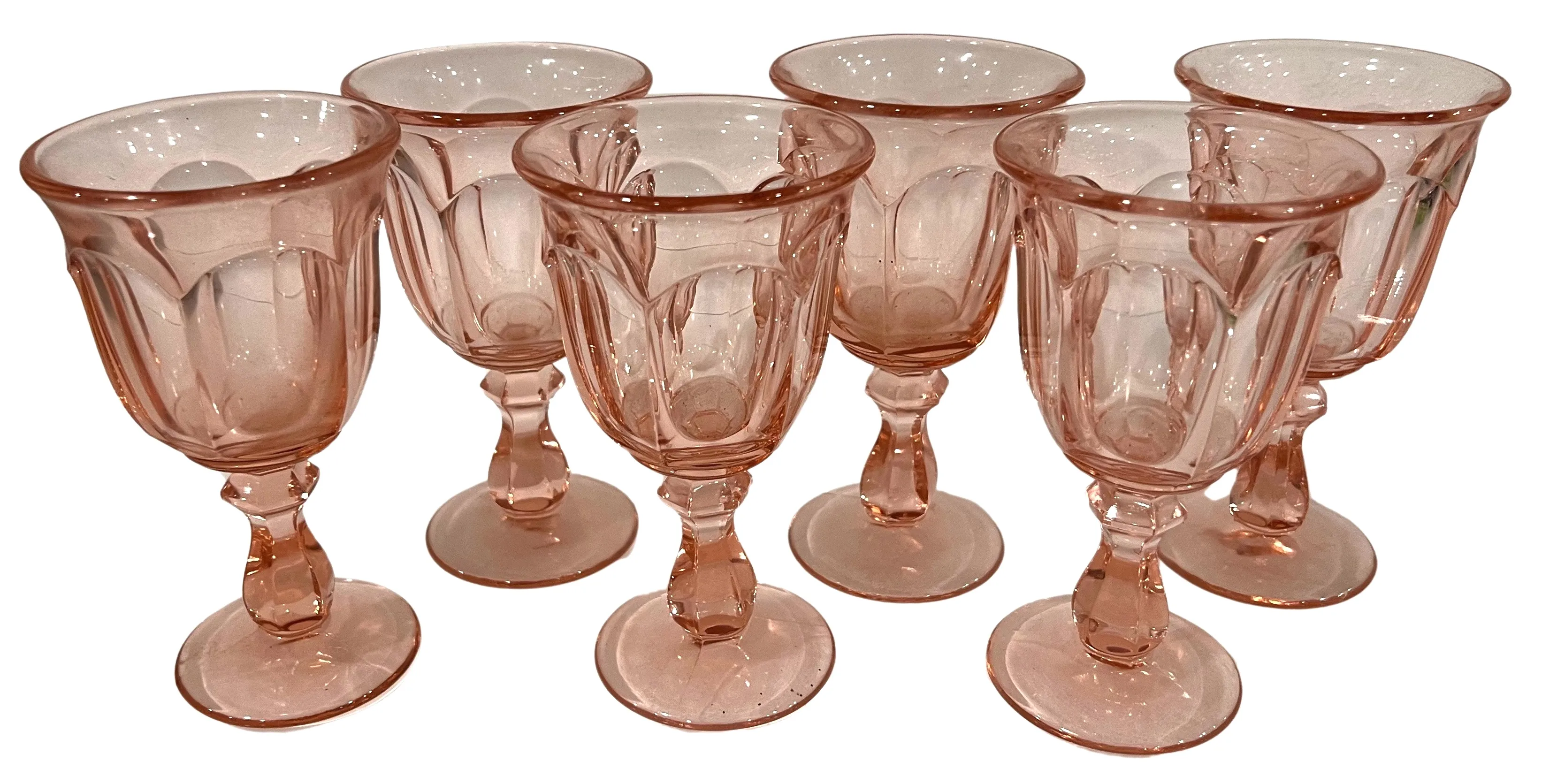 Blush Midcentury Aperitif Glasses, S/6 4 Blush Midcentury Aperitif Glasses, S/6