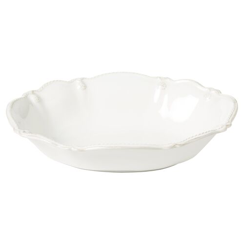 10" Berry & Thread Serving Bowl, White