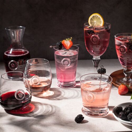 Berry & Thread Stemmed Wineglass, Clear 3 Berry & Thread Stemmed Wineglass, Clear