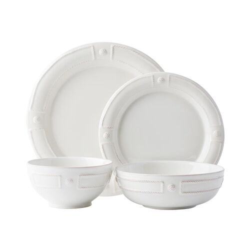 Berry & Thread French Panel Place Setting, Whitewash
