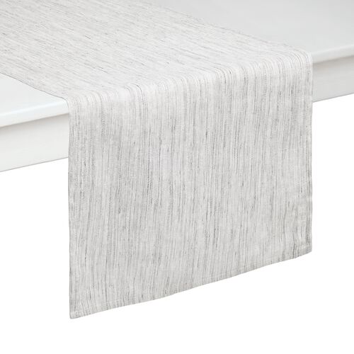 S/4 Chamonix Napkins, Silver 6 Chamonix Runner, Silver