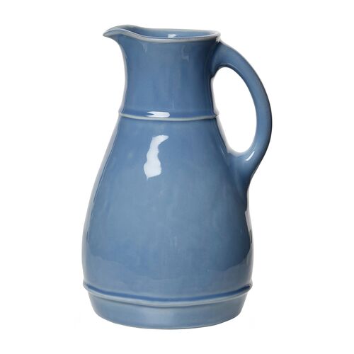 Puro Ceramic Pitcher, Chambray 1 Puro Ceramic Pitcher, Chambray