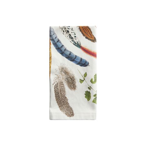 Forest Walk Napkin, White/Multi 1 Forest Walk Napkin, White/Multi