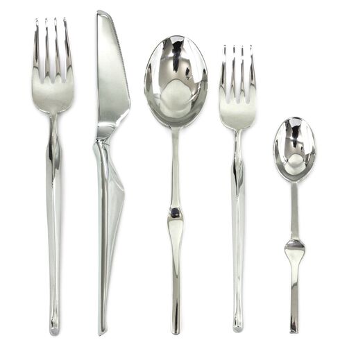 5-Pc Ergonomica Place Setting, Silver 1 5-Pc Ergonomica Place Setting, Silver