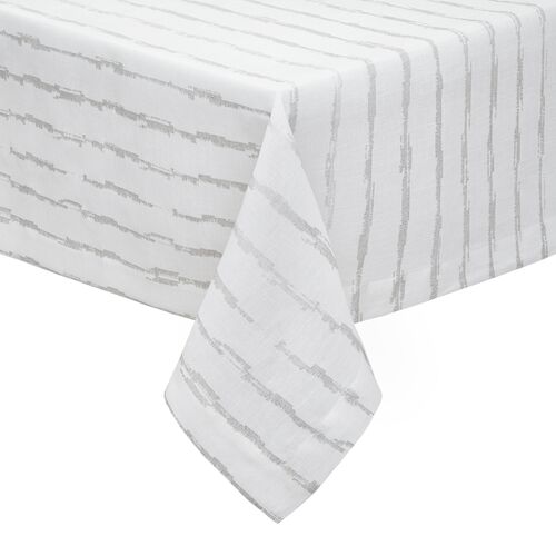 Cannes Tablecloth, Silver