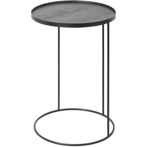 Tray Round Side Table, Black 1 Tray Round Side Table, Black