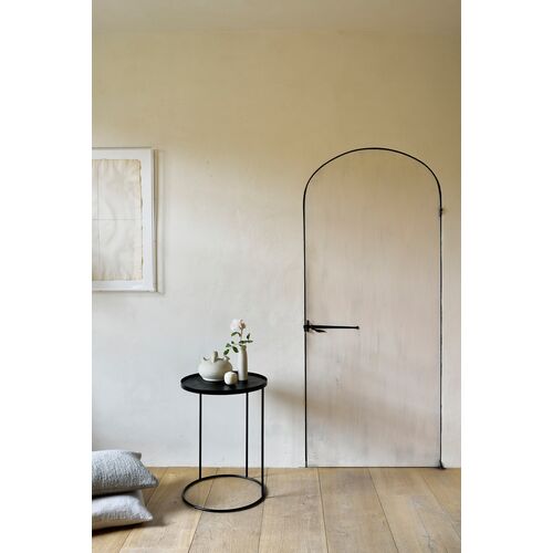 Tray Round Side Table, Black 4 Tray Round Side Table, Black