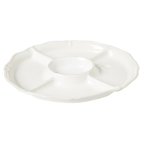 Berry & Thread Crudit Platter, White 1 Berry & Thread Crudit Platter, White