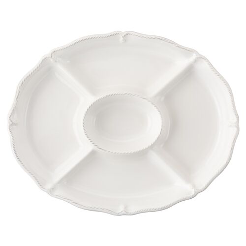 Berry & Thread Crudit Platter, White 2 Berry & Thread Crudit Platter, White
