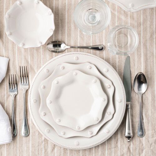 Berry & Thread Classic 16pc Place Setting, Whitewash 2 Berry & Thread Classic 16pc Place Setting, Whitewash