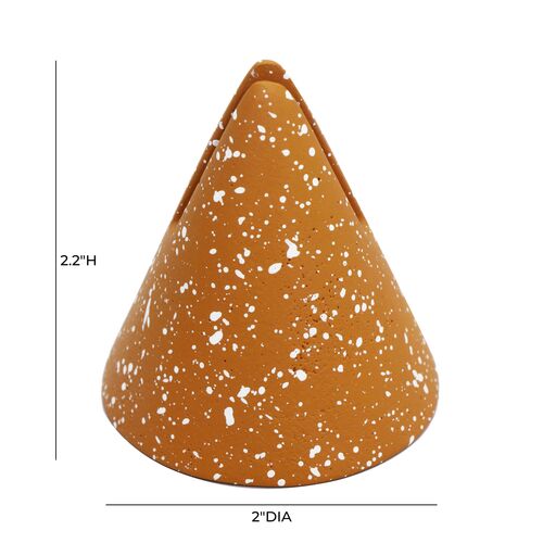 S/4 Sasha Speckled Cone Card Holders 4 S/4 Sasha Speckled Cone Card Holders