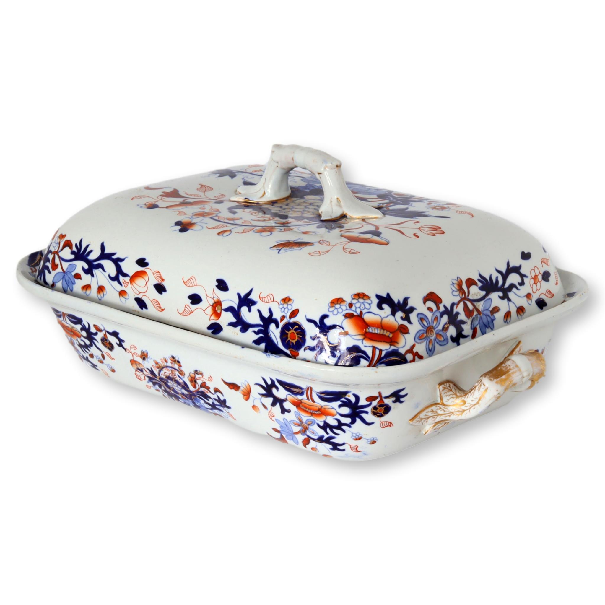 1840s Spode Ironstone Covered Tureen 1 1840s Spode Ironstone Covered Tureen