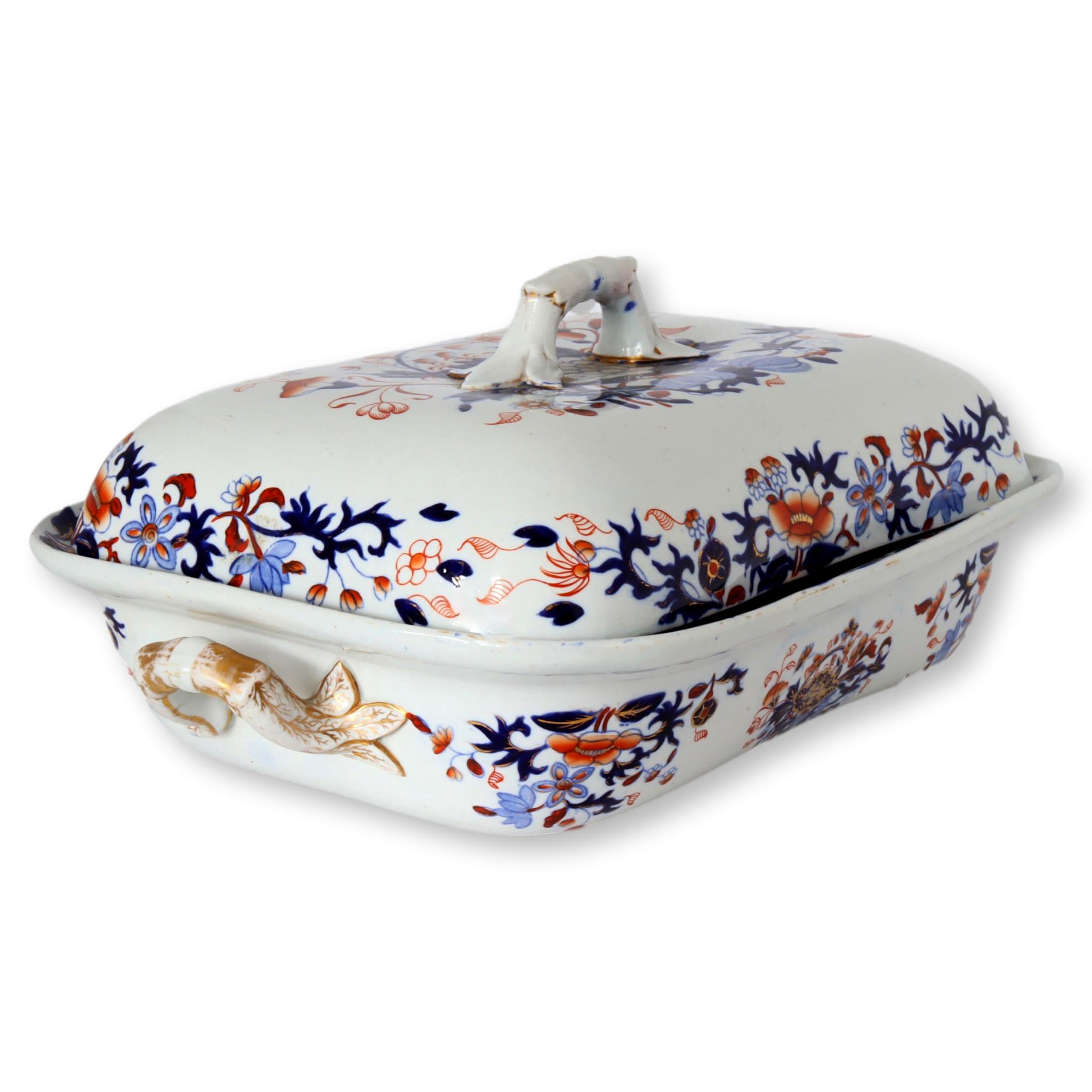1840s Spode Ironstone Covered Tureen 2 1840s Spode Ironstone Covered Tureen