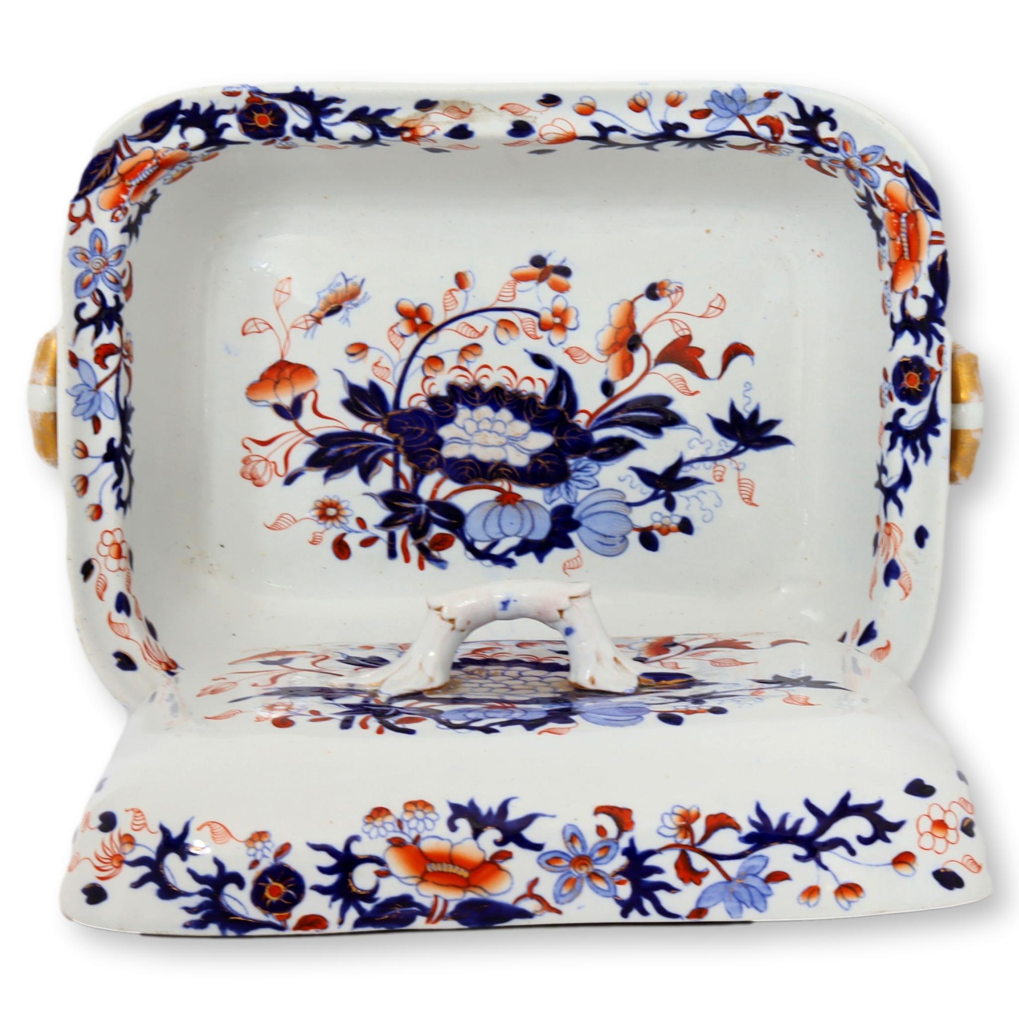 1840s Spode Ironstone Covered Tureen 3 1840s Spode Ironstone Covered Tureen