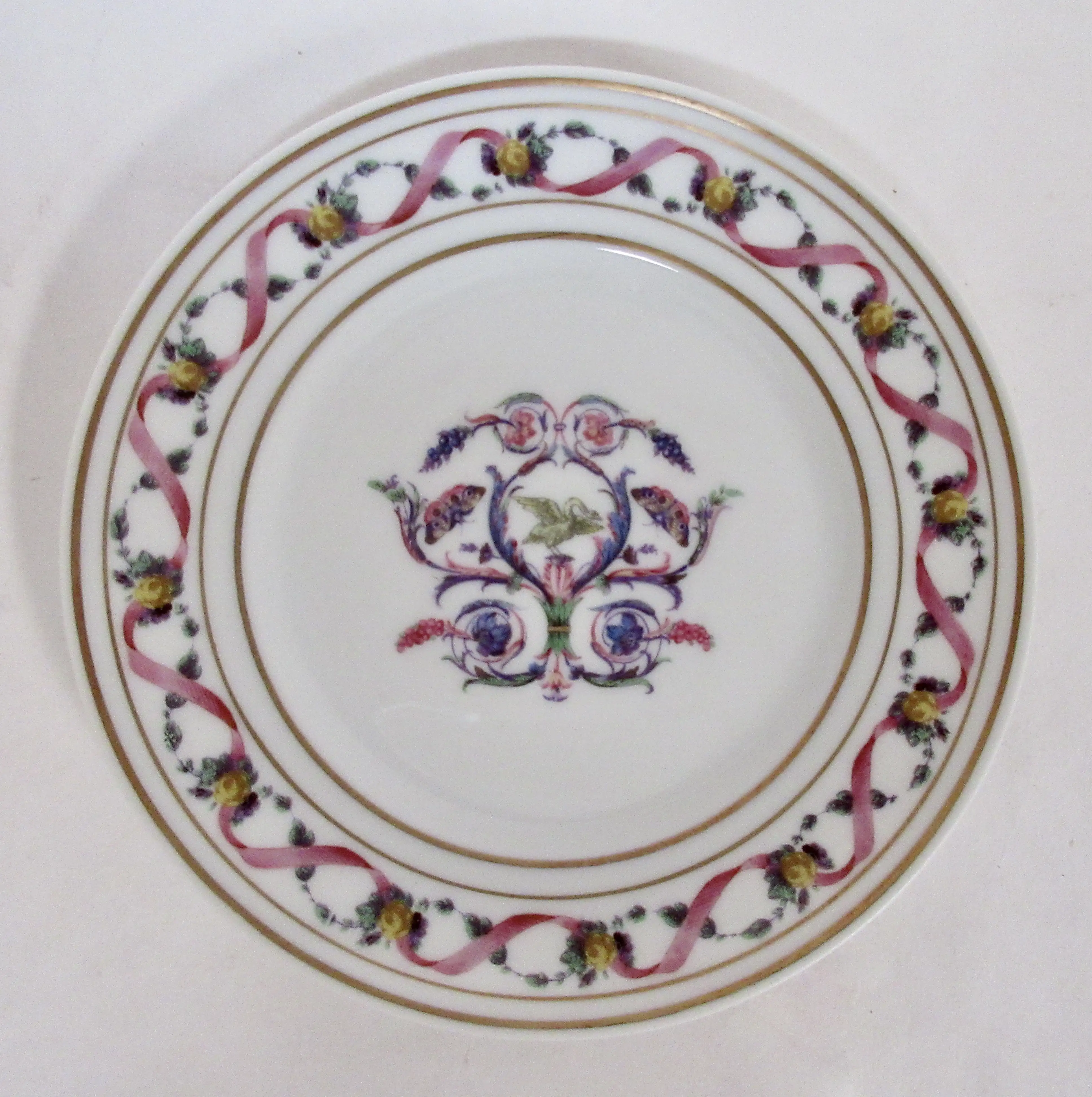 Ginori Rapallo Canape Plates S/10 8 Ginori Rapallo Canape Plates S/10