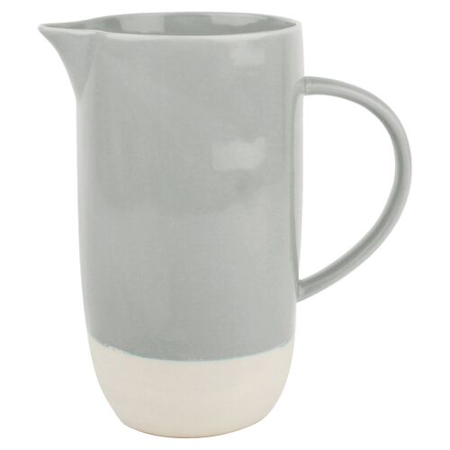 Shell Bisque Pitcher Gray
