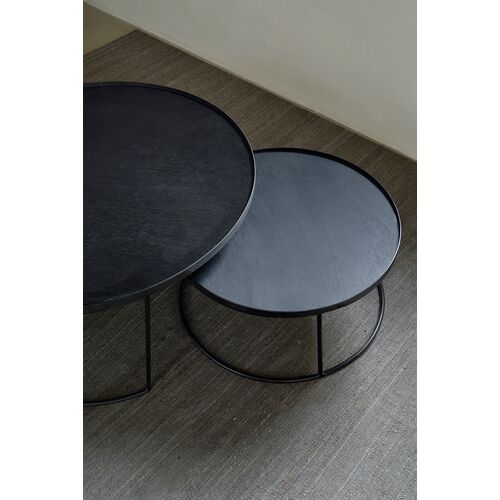 S/2 Tray Coffee Table, Black 5 S/2 Tray Coffee Table, Black
