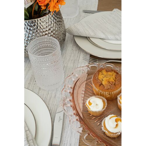 S/4 Chamonix Napkins, Silver 4 S/4 Chamonix Napkins, Silver