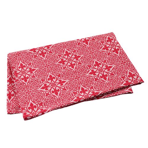 Damask Cotton Tablecloth, Red