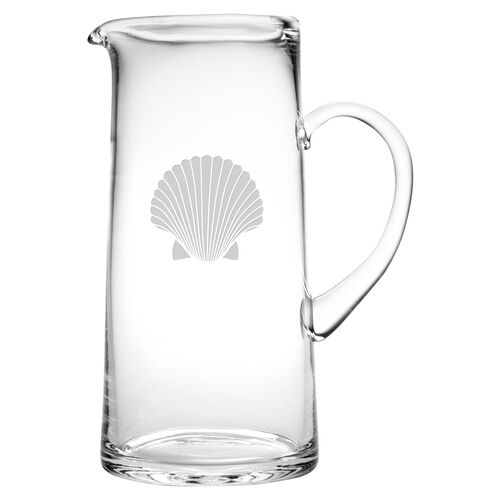 Fanshell Tankard Pitcher, Clear 1 Fanshell Tankard Pitcher, Clear