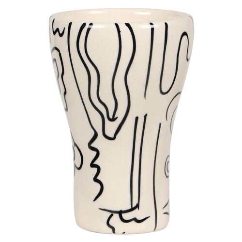 S/4 Eva Bashful Ceramic Glasses, Multicolor 2 S/4 Eva Bashful Ceramic Glasses, Multicolor