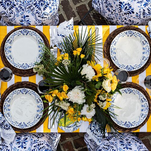 Iberian 16pc Place Setting, Indigo 2 Iberian 16pc Place Setting, Indigo