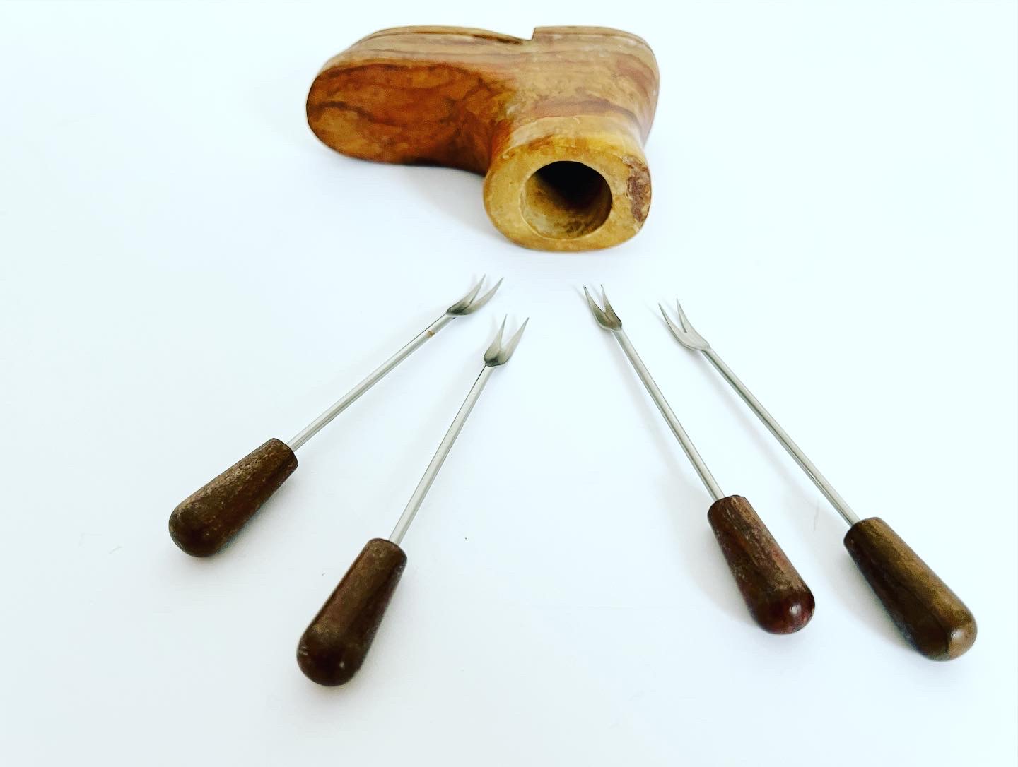 Wood Boot Picks Holder, S/5 4 Wood Boot Picks Holder, S/5