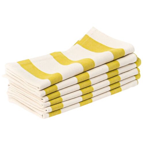 Siafu Home, S/4 Nyota Napkins, Yellow